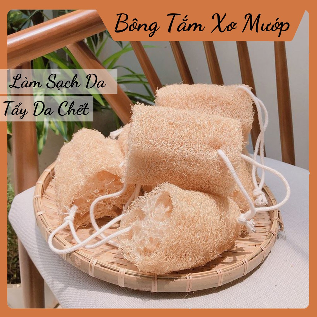 Bông Tắm Xơ Mướp, Tẩy Tế Bào Chết Mềm Mại Thiên Nhiên - POPPY CORNER