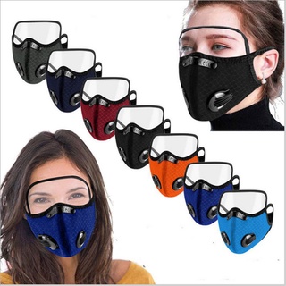 [FreeShip] Khẩu trang Nano kháng khuẩn 5 lớp chống độc có 2 van thở lọc khí - khẩu trang chống dịch có kính chống giọt b