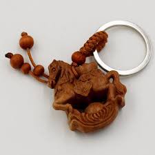 Móc khóa gỗ  hình 12 con giáp