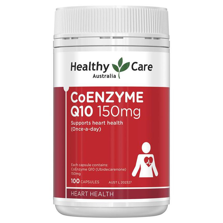 Viên uống bổ tim Úc Healthy Care CoEnzyme Q10 150mg 100 Viên