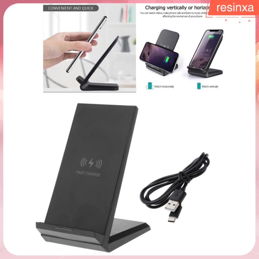 Wireless Charger, 15W Qi-Certified Wireless Charging Stand, Compatible for  X XS MAX XR 11 8 8 Plus, for Samsung S10 S9 S8 Note 9/8