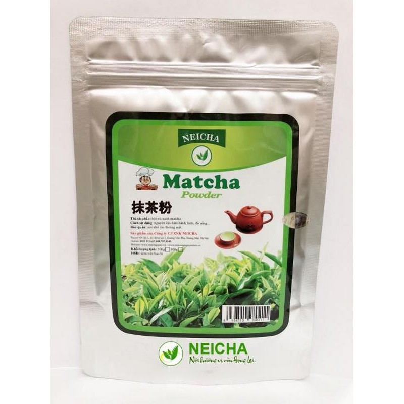 [GIÁ SỈ] Bột Matcha - bột trà xanh mũ trắng Neicha 500g/100g xuất xứ Đài Loan