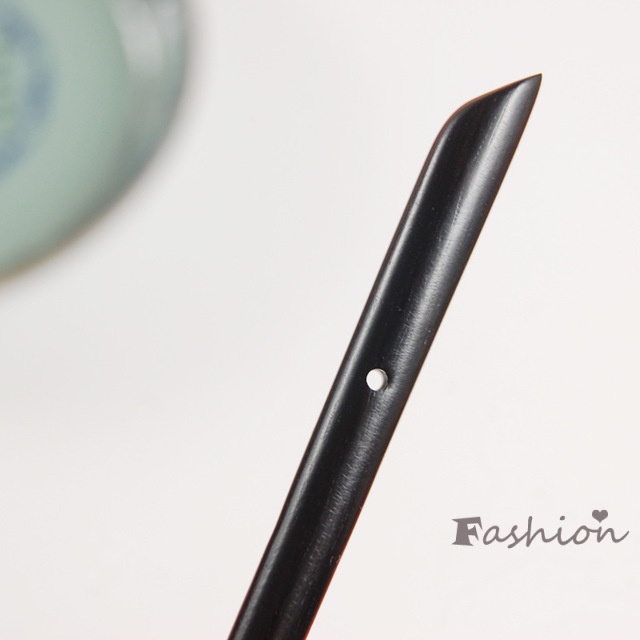 Trâm Cài Tóc Bằng Gỗ Mun Đen Tự Nhiên Phong Cách Trung Hoa Cổ Điển Thời Trang Chất Lượng Cao