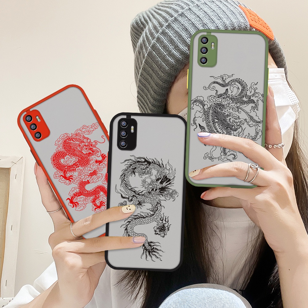 Ốp Điện Thoại Hình Rồng Cho OPPO Reno 5 4 F9 A3S A92 F1S A15 A37 A93 A12 A3 A53 A5 A83 A59 A33 A15S A35 A52 A9 A7