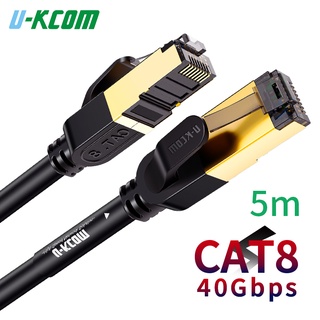 Dây cáp mạng lan ethernet u-kcom cat8 5m rj45 cat 8 chất lượng cao