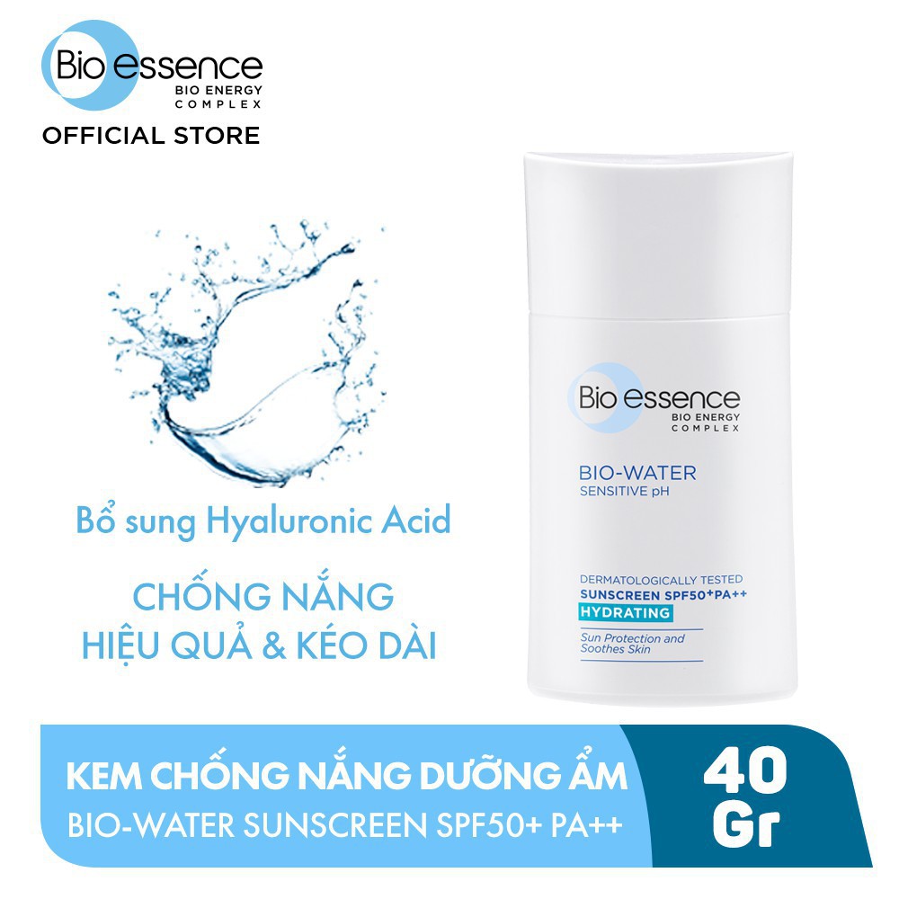 Kem Chống Nắng Bio-essence Bio-Water Hydrating Sunscreen Dưỡng Ẩm Da SPF50+/PA++ 40ml