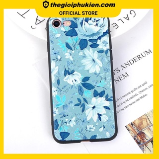 Ốp lưng điện thoại iphone hình hoa hồng xanh lạnh lùng dành cho ip 6 6s 7 8 plus X XS MAX XR iphon 11 pro Max - a38e