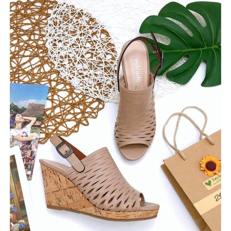 Sandal Nữ Đế Xuồng Da Thật VNXK