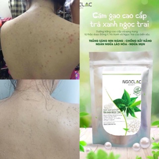 Cám gạo cao cấp ngọc trai trà xanh