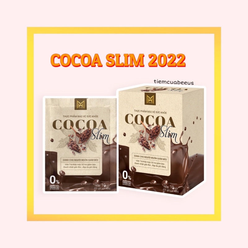 5 Gói Giảm Cân COCOA SLIM Bản 2022- Giảm Mỡ Toàn Thân An Toàn Hiệu Quả