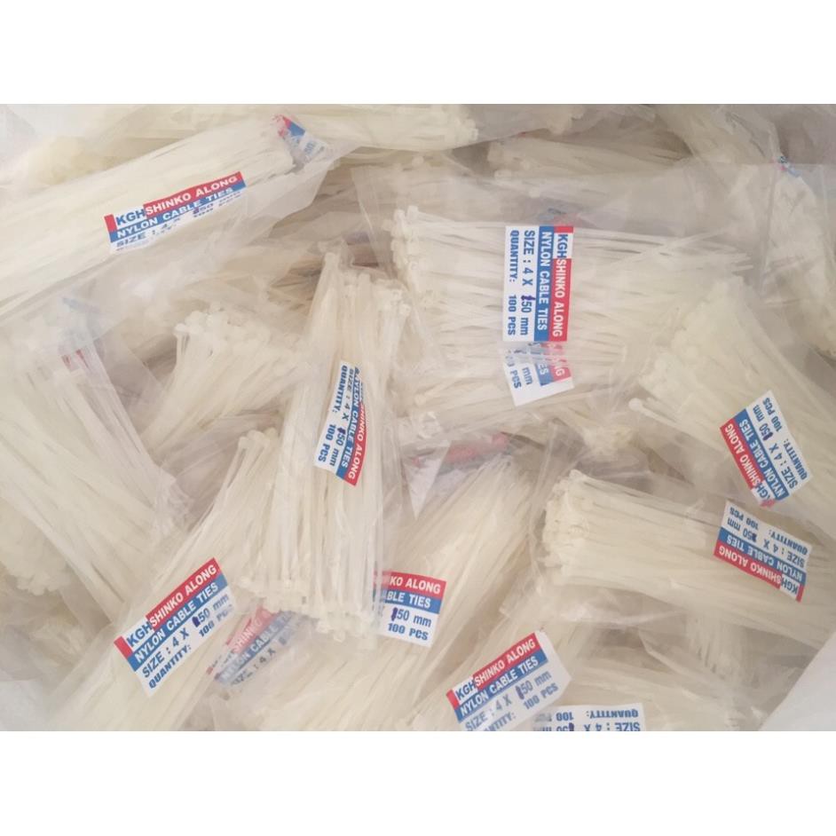 5 bịch Dây rút 10cm mỗi bịch 80 sợi