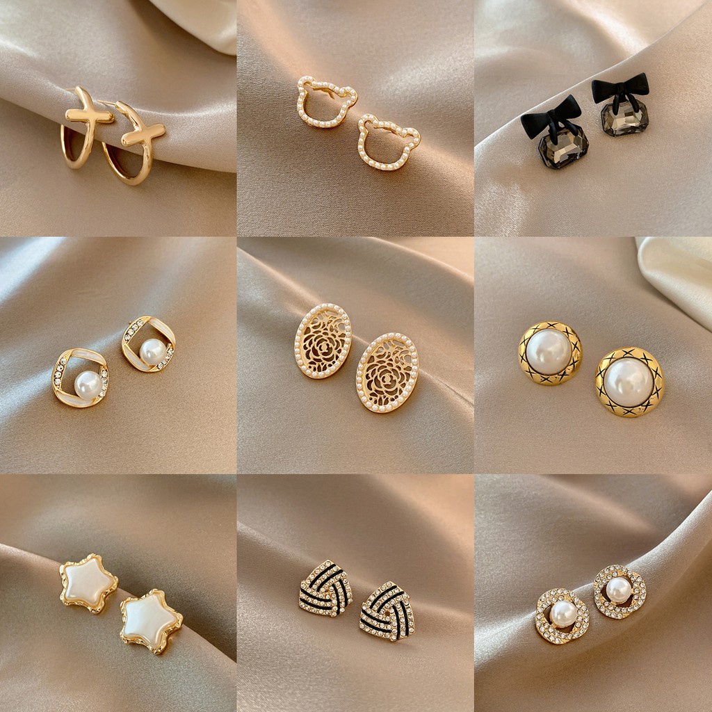 Bông tai bạc s925 sang trọng thời trang hè cao cấp cho nữ F081