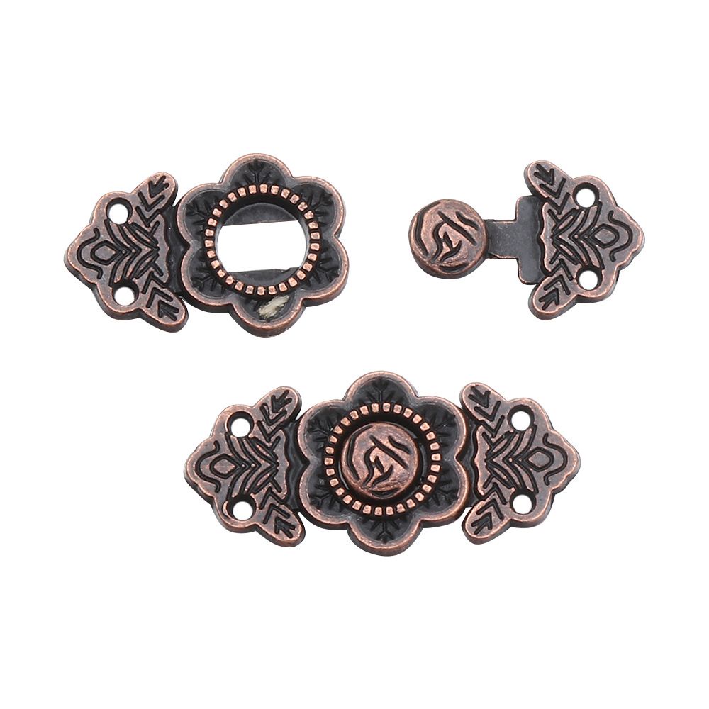 Set 5 nút kim loại 2 kiểu 15 / 18mm dùng may quần áo / túi xách búp bê diy