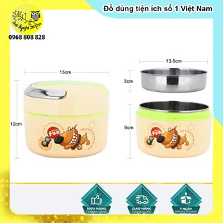 Cặp lồng giữ nhiệt 2 tầng 800ml