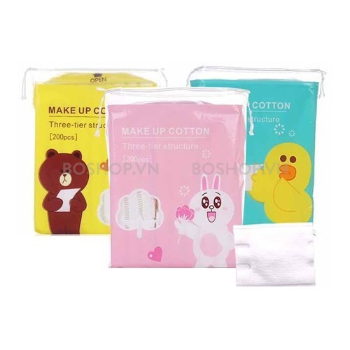 Bông Tẩy Trang Hàn Quốc Make Up Cotton Yilingmeng (200 Miếng)