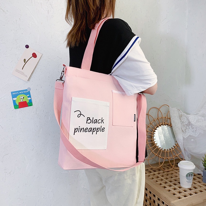 Túi Xách Canvas Thiết Kế Mới Kiểu Dáng Đơn Giản Thời Trang