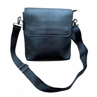 Túi đeo nam da bò thật CDLeather trẻ trung cá tính màu đen