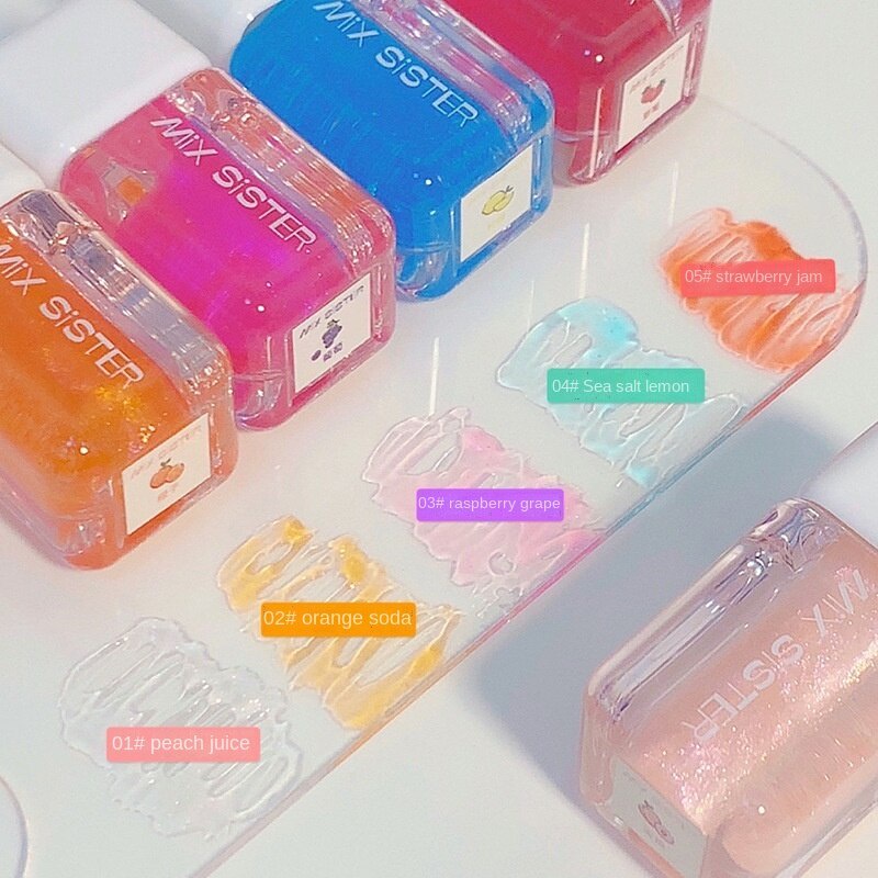 Son Bóng Trong Suốt Dưỡng Ẩm Thiết Kế Hình Vuông Nhỏ