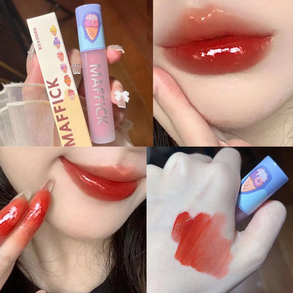 Giao Thông ABPOPA® Son Kem Mềm Mượt Lâu Trôi Dưỡng Ẩm Thiết Kế Hình Cây Kem Dễ Thương