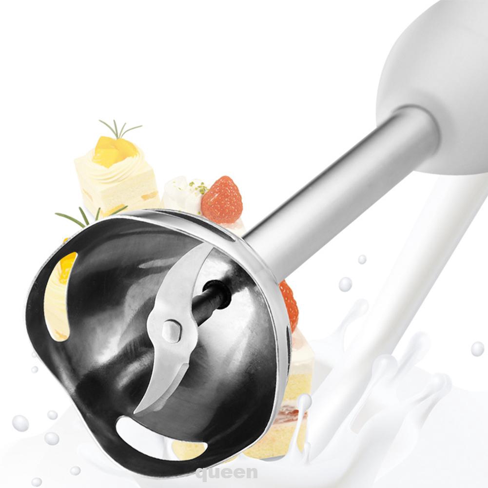 4 In 1 Multifunction Detachable Handheld Kitchen Vegetable Stainless Steel Non Slip Egg Whisk Stirring Cup Hand Blender