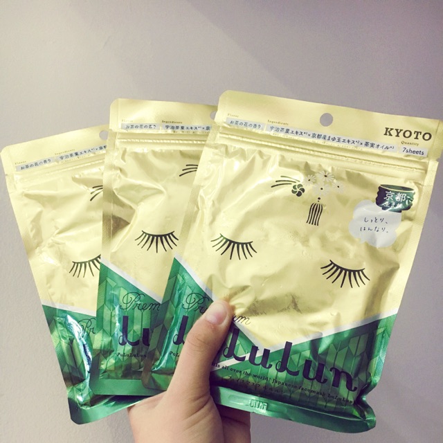 Mặt nạ Lululun Premium Kyoto Uji Matcha dòng cao cấp chiết xuất từ tinh chất trà xanh Uji