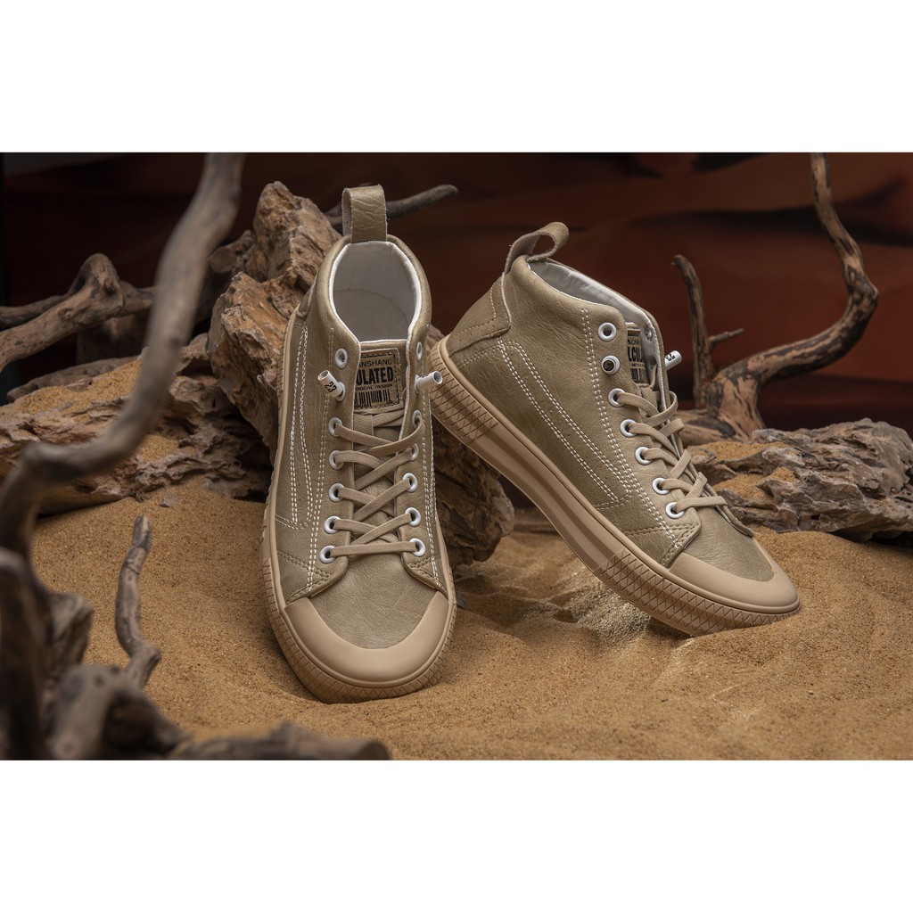 Giày da nam cổ lửng,Giày Nam Sneaker Chất Liệu 100% Da Thật , giày nam cao cổ Đế Cao Su Mềm Phong Cách Trẻ Trung | BigBuy360 - bigbuy360.vn