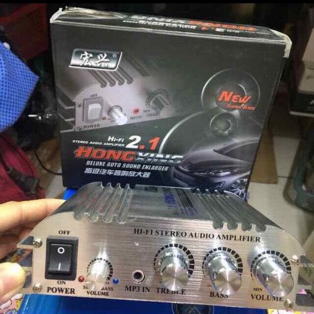 Amply 12V siêu trầm HX168AH 300w