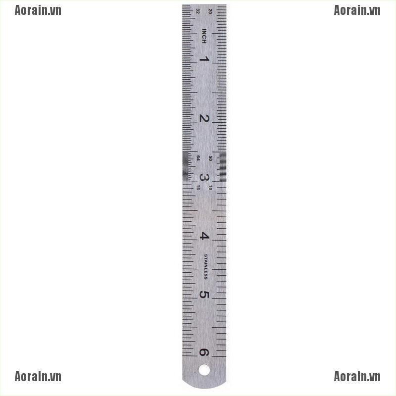 Thước Thẳng Bằng Thép Không Gỉ 6 inch 15cm Chất Lượng Cao
