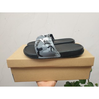 Dép Nike Camo Đen - tặng hộp