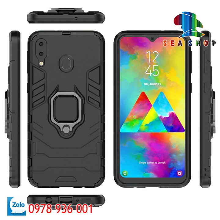 [TẶNG CƯỜNG LỰC FULL MÀN] Ốp lưng Samsung Galaxy M20 - BATMAN / IRON MAN iRing chống sốc