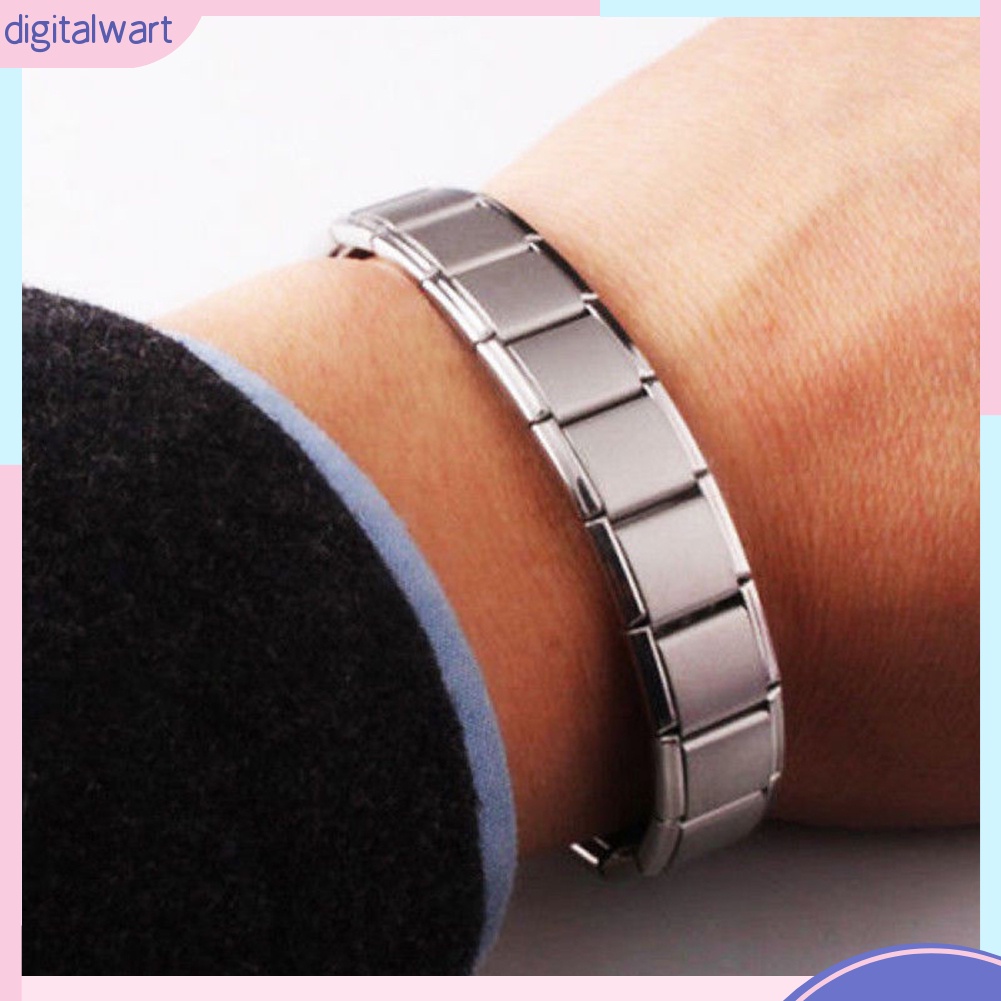 Vòng Đeo Tay Bằng Titan Có Nam Châm Thời Trang Cao Cấp Cho Nam