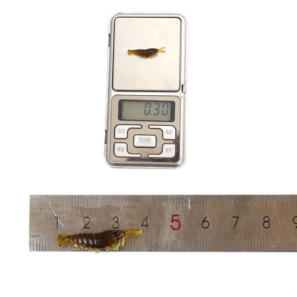 Mồi Câu Cá Silicone Hình Con Tôm Phát Quang 2.8cm