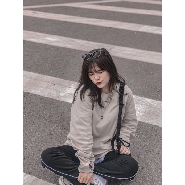 ÁO FUNKY BASIC LONG SLEEVE CLAY