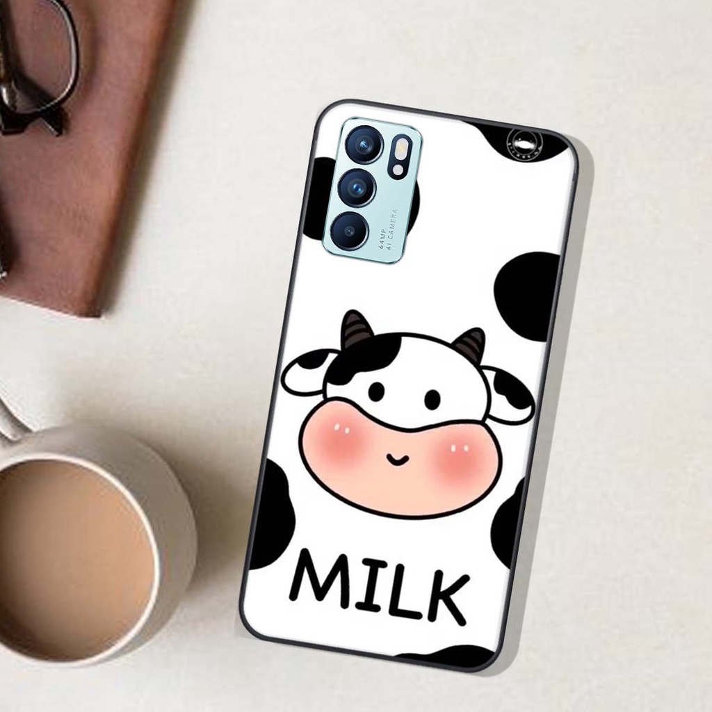Ốp lưng Oppo RENO 6 5G in hình Gấu xinh xắn, Bò sữa đáng yêu,  ĐẸP -  RẺ - XINH - ĐỘC ĐÁO