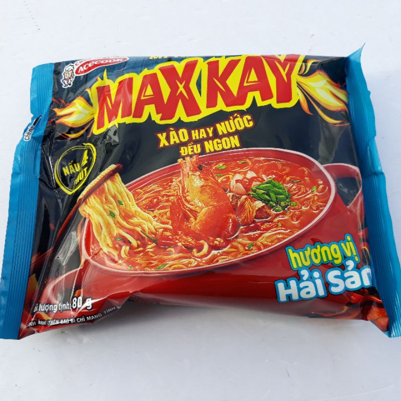 Mì nấu Maxkay hương vị hải sản gói 80g Chuồn tre xinh shop Gò Vấp