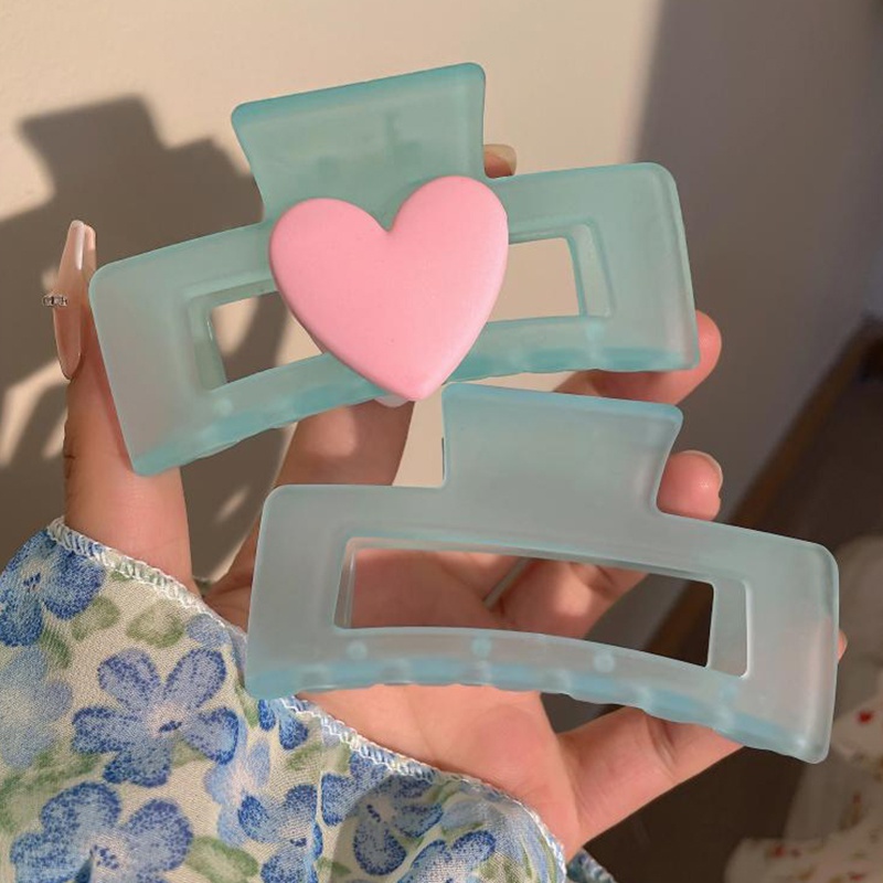 Kẹp Tóc Trong Suốt Hình Hoa Trà Chống Trượt Cho Nữ