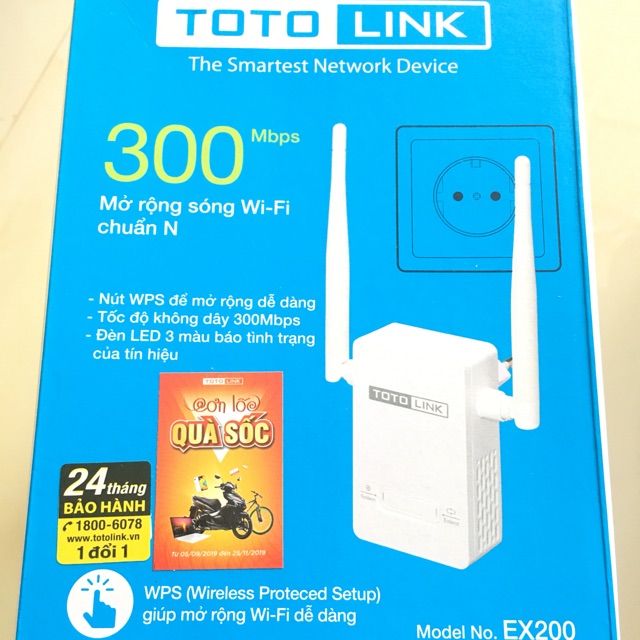 Kích Wifi TôTLink EX:200 | BigBuy360 - bigbuy360.vn