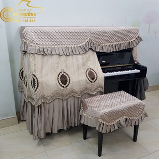 Khăn phủ đàn Piano mẫu phủ nguyên cây đàn kiểu dáng sang trọng