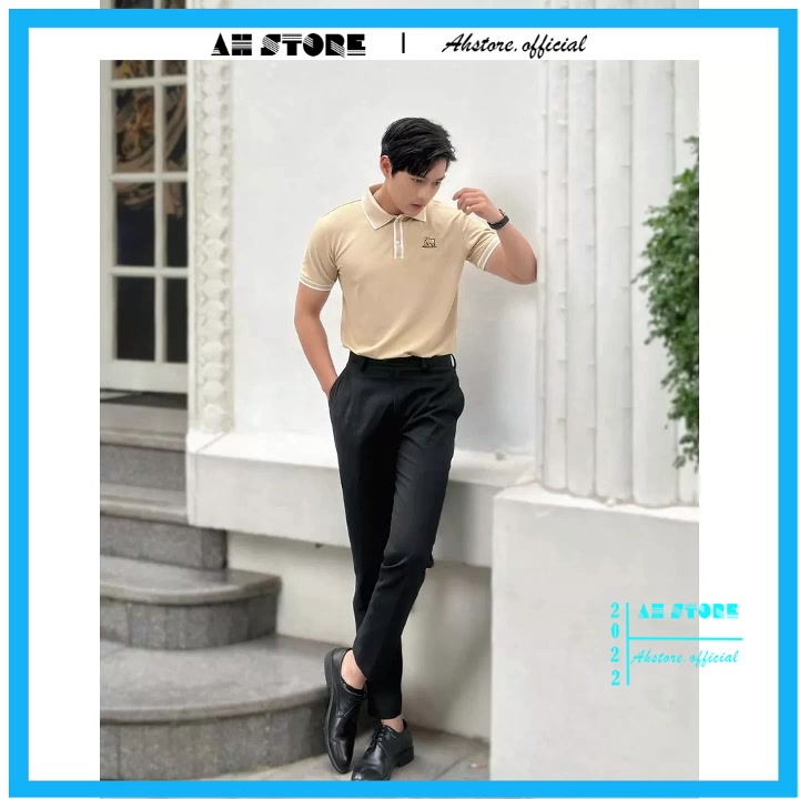 Áo polo nam phối cổ MiNo trẻ trung, Áo thun nam thêu logo chú mèo  chất thun cotton mềm mát - AHSTORE | BigBuy360 - bigbuy360.vn