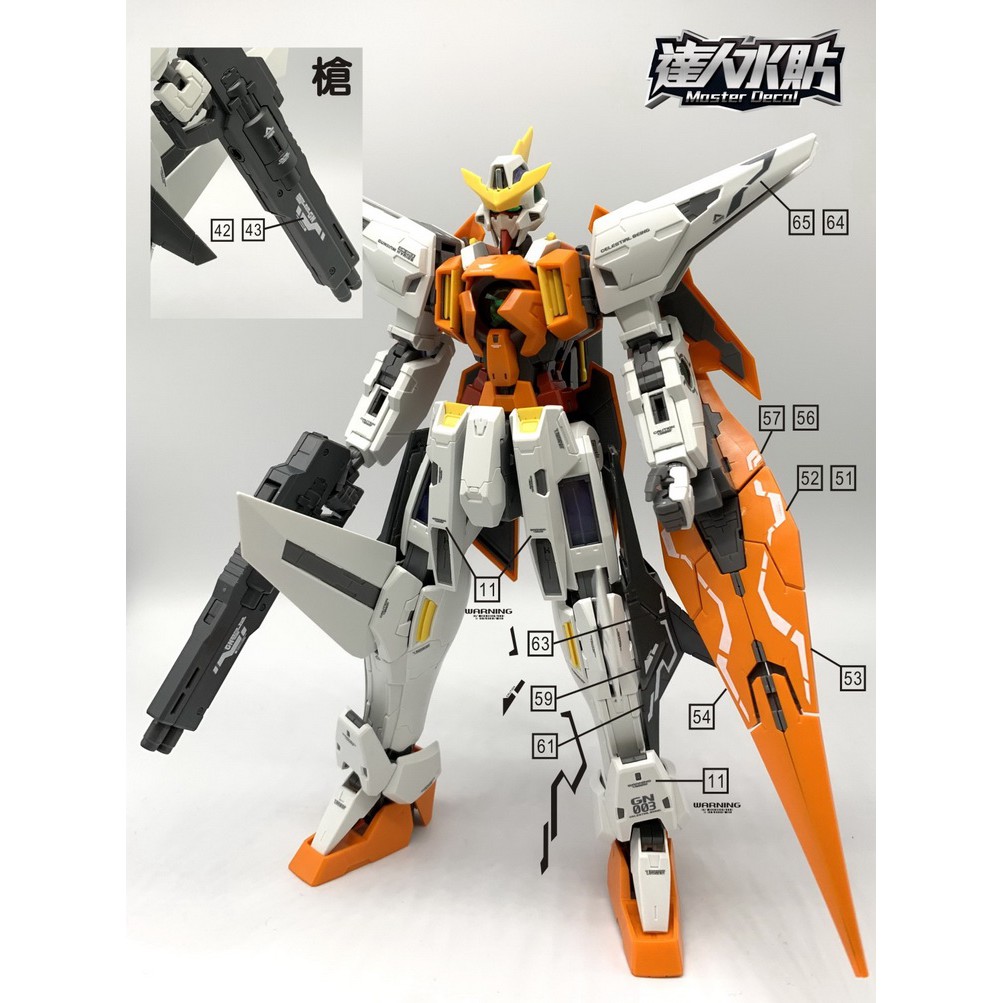 Decal nước MG 1/100 Gundam Kyrios DL