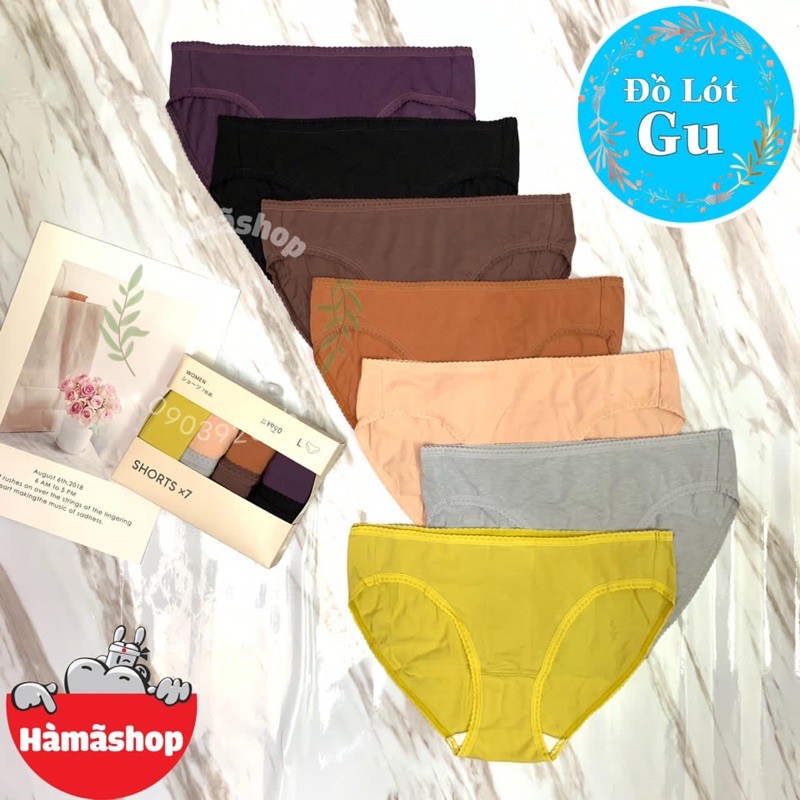 [ HÀNG SẴN - CHÍNH HÃNG GU ] Quần lót GU ( set 7 quần ) Đủ mẫu - đủ size | BigBuy360 - bigbuy360.vn