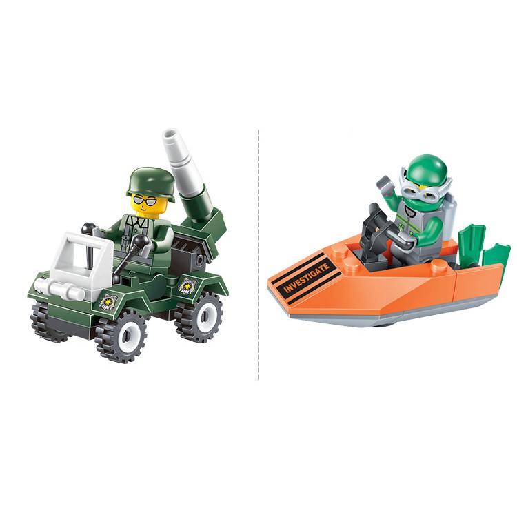 COMBO 12 Bộ Lắp Ghép Xe Đồ Chơi!!