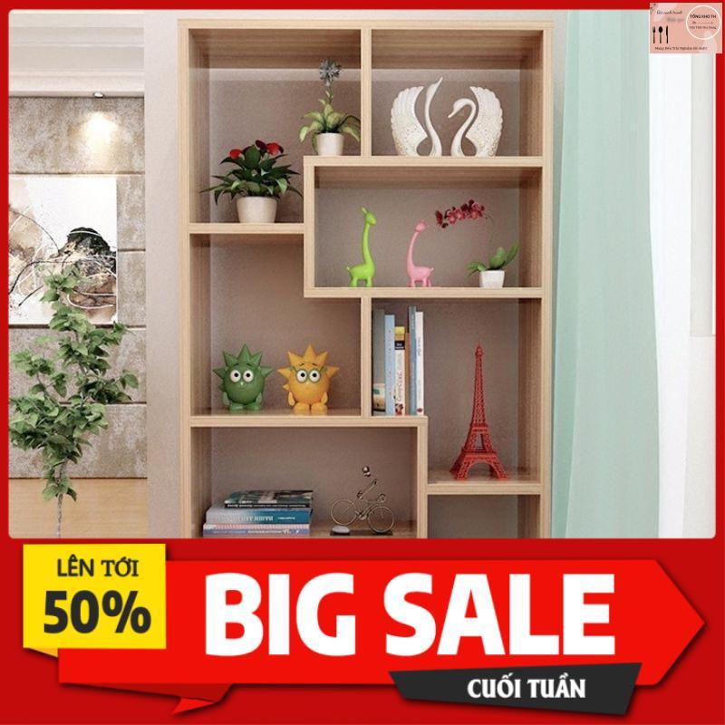 Kệ sách gỗ đa năng chống mối mọt phong cách Hàn Quốc, Kệ sách để sàn đa tầng siêu bền đẹp chất liệu gỗ MDF