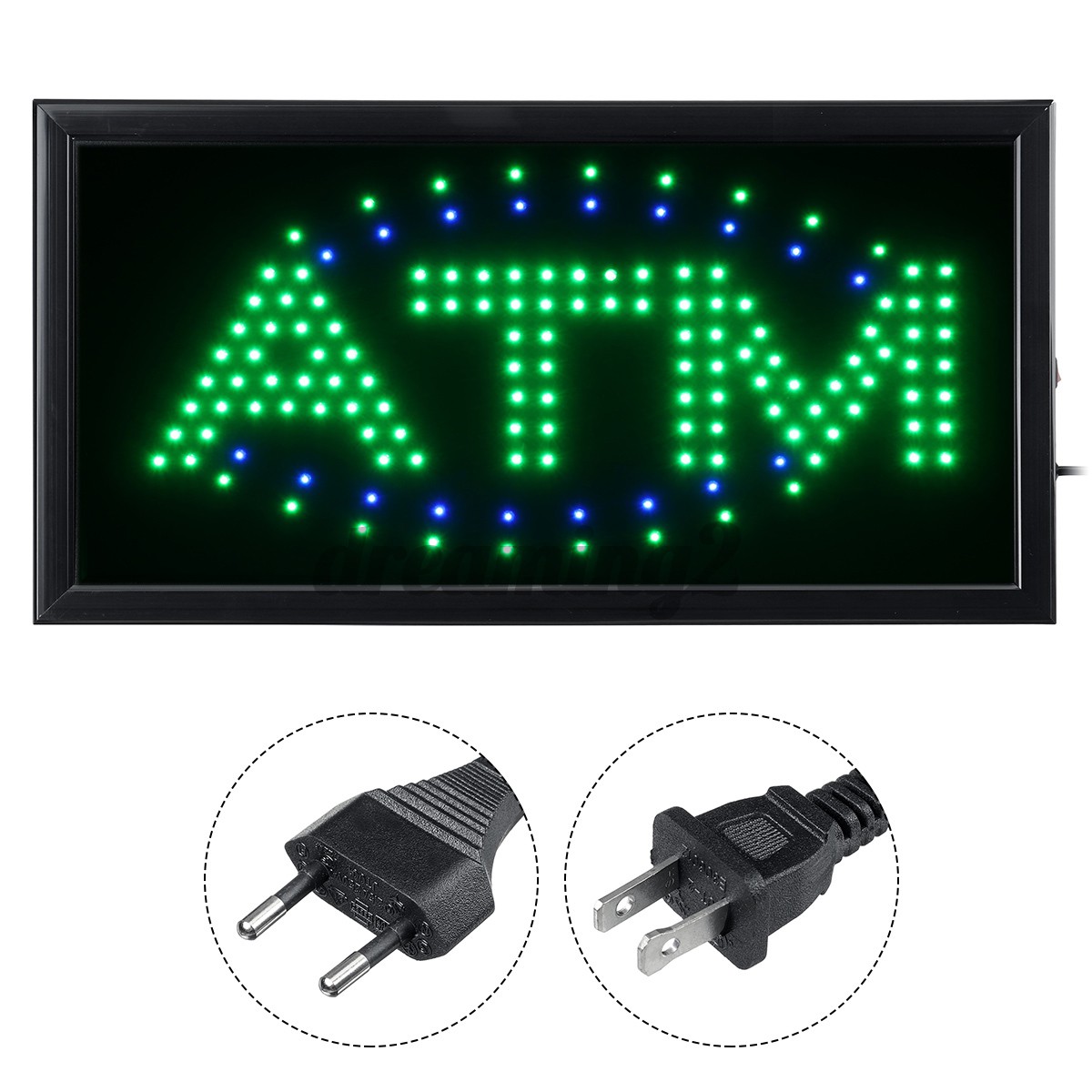 Bảng Đèn Led Neon Hình Cây Atm Trang Trí Sinh Động - Bộ 2 Cái