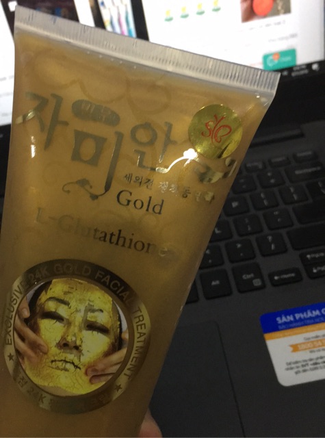 Đắp mặt nạ Gold Mask 24k