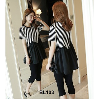 BỘ ĐỒ BẦU ÁO XÒE BỤNG BL103