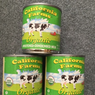 Sữa đặc hữu cơ california farms 397g