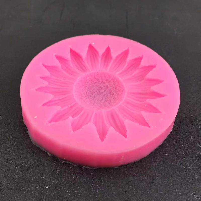 Khuôn Silicone Tạo Hình Hoa Hướng Dương Trang Trí Bánh