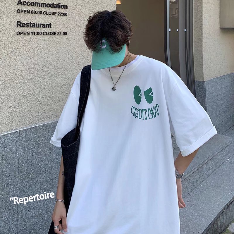 Áo Thun Tay Ngắn Dáng Rộng In Chữ Phong Cách Hip Hop Thời Trang Mùa Hè Cho Nam Và Nữ Size M-8XL