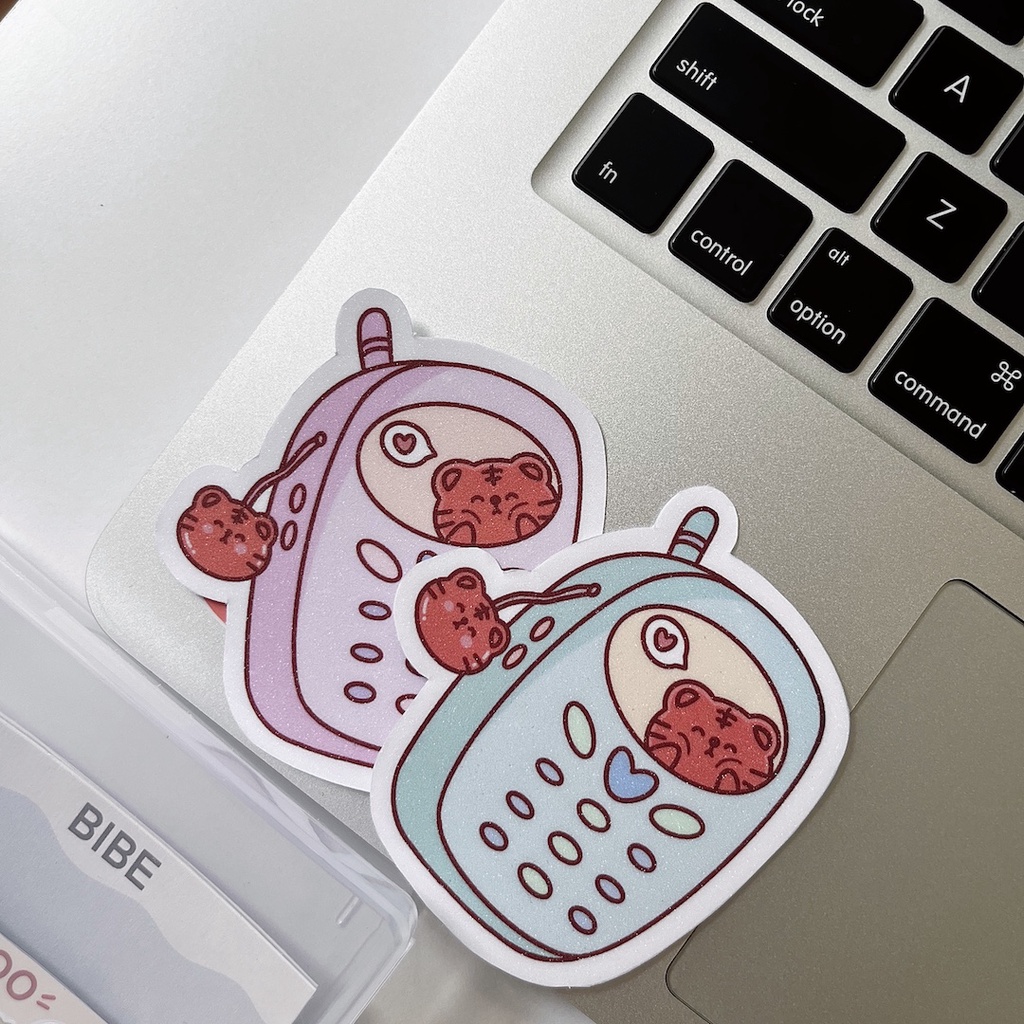 Bibe | Cọp Chan Cellphone Die Cut Sticker | Hình Dán Trang Trí Sổ Planner, Bullet Journal